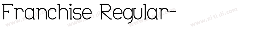 Franchise Regular字体转换